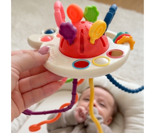 WOOPIE BABY Zabawka Sensoryczna Montessori Gryzak Wielofunkcyjny 0+