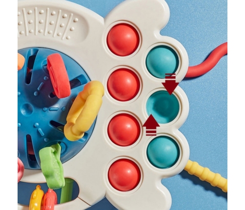 WOOPIE BABY Zabawka Sensoryczna Montessori Gryzak Wielofunkcyjny 0+