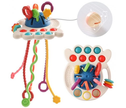 WOOPIE BABY Zabawka Sensoryczna Montessori Gryzak Wielofunkcyjny 0+