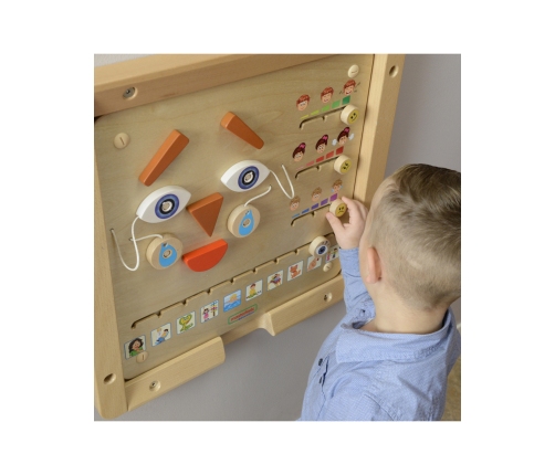 MASTERKIDZ Tablica Edukacyjna Jak Się Czujesz?  Nauka Emocji Montessori