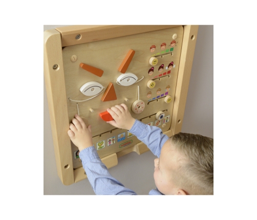 MASTERKIDZ Tablica Edukacyjna Jak Się Czujesz?  Nauka Emocji Montessori