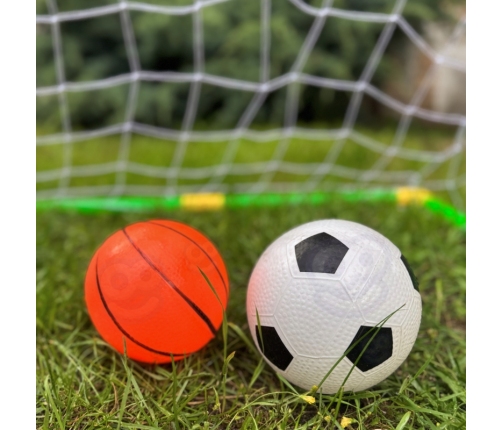 WOOPIE Zestaw 2w1 Koszykówka Bramka do Piłki Nożnej+ Piłki