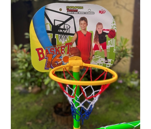 WOOPIE Zestaw 2w1 Koszykówka Bramka do Piłki Nożnej+ Piłki