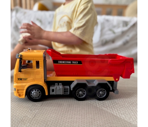 WOOPIE Wywrotka Budowlana w Skali 1:12 Efekty Świetlne Dźwiękowe