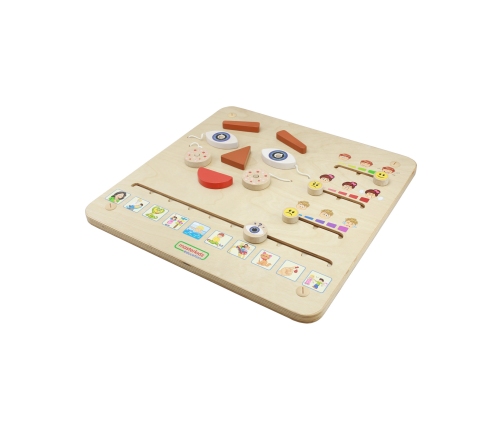 MASTERKIDZ Tablica Edukacyjna Jak Się Czujesz?  Nauka Emocji Montessori