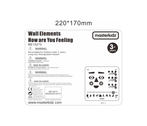 MASTERKIDZ Tablica Edukacyjna Jak Się Czujesz?  Nauka Emocji Montessori