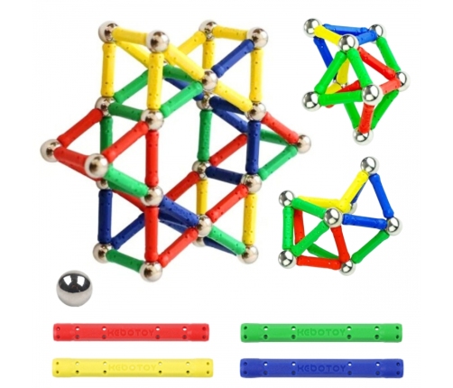 WOOPIE Klocki Magnetyczne Konstrukcyjne 3D 58 el.