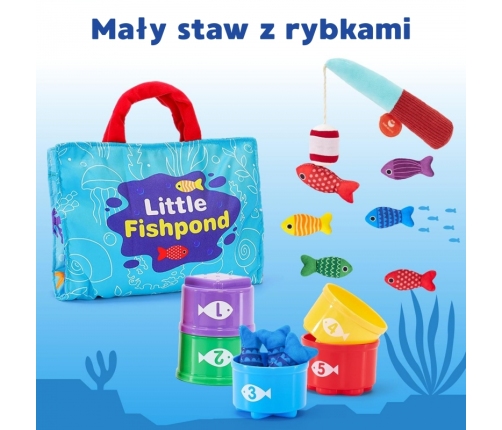 WOOPIE Zestaw Małego Wędkarza Nauka Liczenia 22 El.