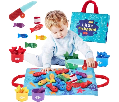 WOOPIE Zestaw Małego Wędkarza Nauka Liczenia 22 El.