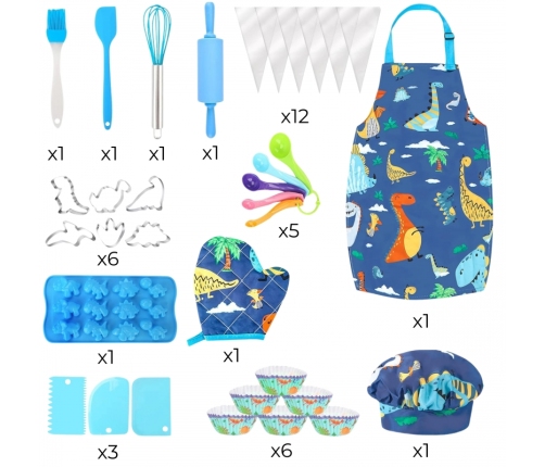 WOOPIE Dino Zestaw Małego Kucharza