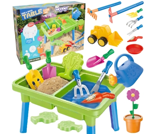 WOOPIE Stolik Wodny 2w1 Piaskownica 13 Akc.