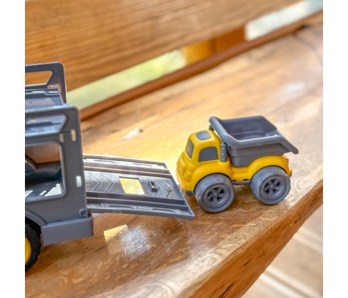 WOOPIE Laweta Zestaw 4w1 Pojazdy Budowlane