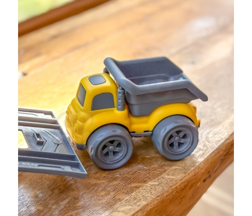 WOOPIE Zestaw 3w1 Pojazdy Budowlane Śmieciarka Betoniarka Wywrotka