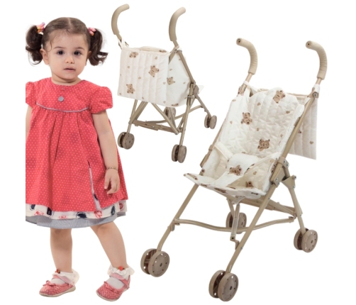 WOOPIE Wózek Dla Lalek Spacerówka w Misie