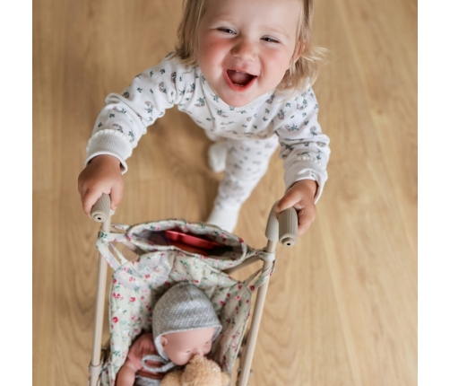 WOOPIE ROYAL Wózek Spacerówka Dla Lalek w Kwiatki