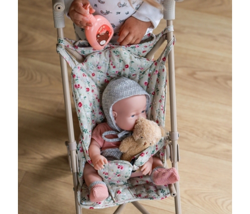 WOOPIE ROYAL Wózek Spacerówka Dla Lalek w Kwiatki
