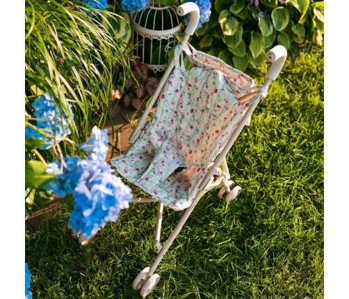 WOOPIE ROYAL Wózek Spacerówka Dla Lalek w Kwiatki