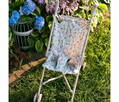 WOOPIE ROYAL Wózek Spacerówka Dla Lalek w Kwiatki