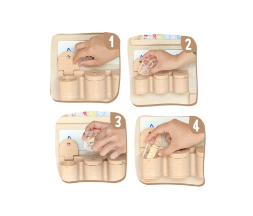 MASTERKIDZ Tablica Edukacyjna Zmysł Węchu Montessori