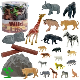 WOOPIE Zestaw Figurki Zwierzęta Safari 34 szt. WOOPIE Zestaw Figurki Zwierzęta Safari 34 szt.