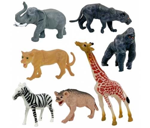 WOOPIE Zestaw Figurki Zwierzęta Safari 34 szt.