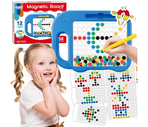 WOOPIE Tablica Magnetyczna dla Dzieci Montessori MagPad Słonik