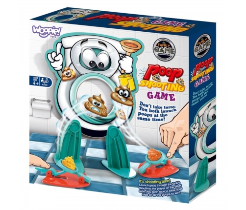 WOOPIE Gra Zręcznościowa Rodzinna Strzał Kupa do Sedesu