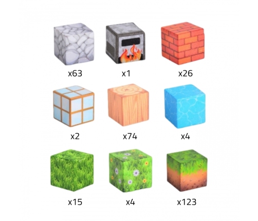 WOOPIE Klocki Magnetyczne Konstrukcyjne Świat Klocków 108 el.