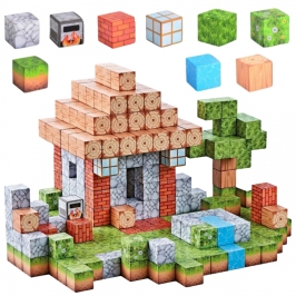 WOOPIE Klocki Magnetyczne Konstrukcyjne Świat Klocków 108 el.