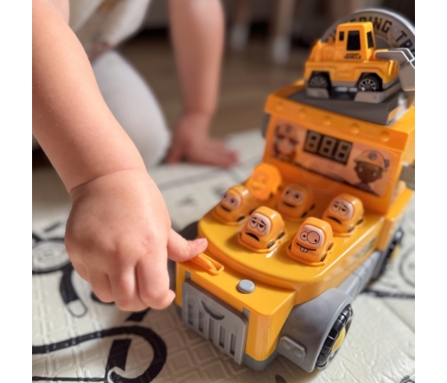 WOOPIE Gra Zręcznościowa Uderz Młotkiem Wbijak Plac Budowy z Akcesoriami