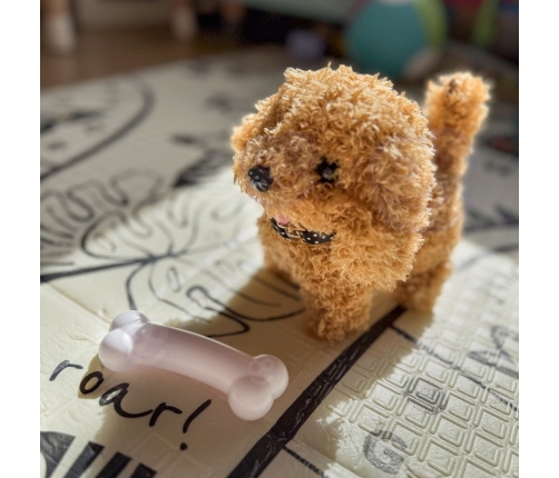 WOOPIE Piesek Interaktywny Pluszak z Kością Pudel Husky