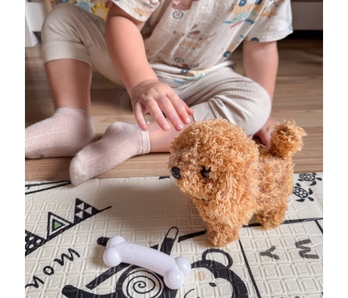 WOOPIE Piesek Interaktywny Pluszak z Kością Pudel Husky