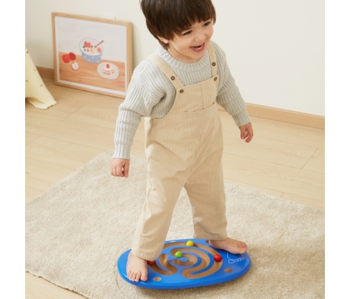VIGA Sensoryczna Drewniana Deska do balansowania z labiryntem
