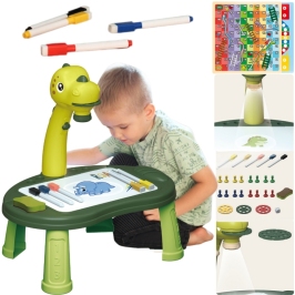 WOOPIE Tablica do Rysowania Projektor Dinozaur 24 Wzory + 2 Gry WOOPIE Tablica do Rysowania Projektor Dinozaur 24 Wzory + 2 Gry