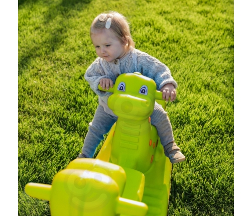 WOOPIE Bujak Wieloosobowy Dino Huśtawka Równoważna Jasno Zielony