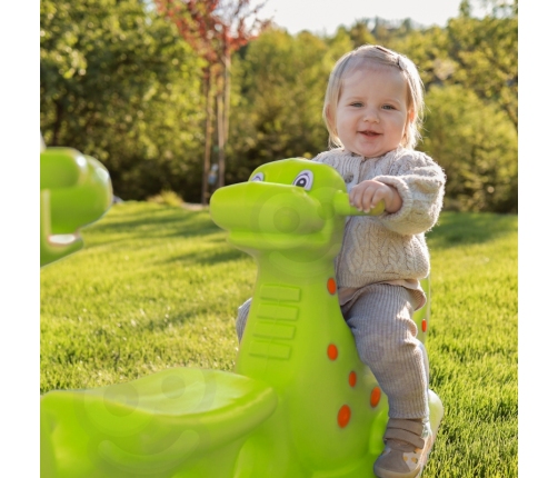 WOOPIE Bujak Wieloosobowy Dino Huśtawka Równoważna Jasno Zielony