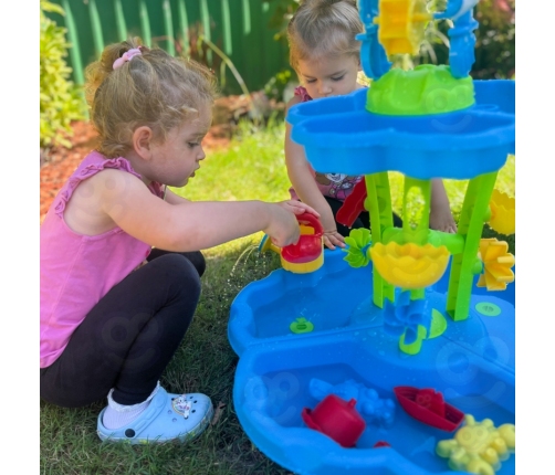 WOOPIE Stolik Wodny 2w1 Piaskownica Fontanna XXL Aquapark z Delfinem