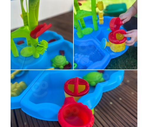 WOOPIE Stolik Wodny 2w1 Piaskownica Fontanna XXL Aquapark z Delfinem