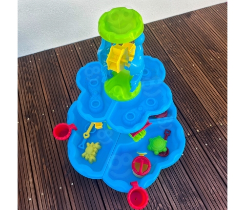 WOOPIE Stolik Wodny 2w1 Piaskownica Fontanna XXL Aquapark z Delfinem