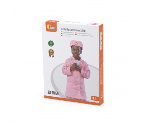 VIGA Strój Mundurek i Kapelusz Małej Pielęgniarki
