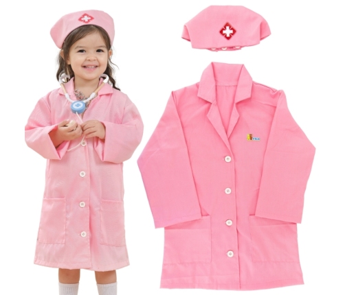 VIGA Strój Mundurek i Kapelusz Małej Pielęgniarki