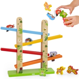 VIGA Drewniana Zjeżdżalnia dla Zwierzątek Dżungla 7 el. VIGA Drewniana Zjeżdżalnia dla Zwierzątek Dżungla 7 el.