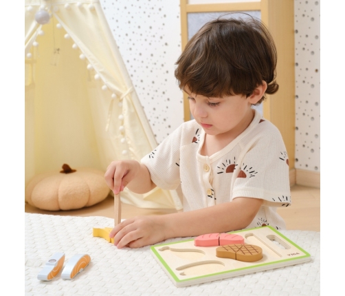 VIGA Zestaw do Krojenia Mięsa – Realistyczna Zabawa w Kuchnię