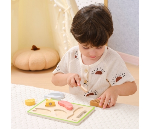 VIGA Zestaw do Krojenia Mięsa – Realistyczna Zabawa w Kuchnię