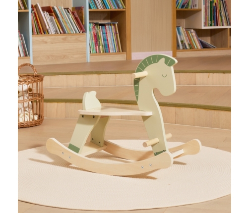 VIGA Drewniany Konik na Biegunach