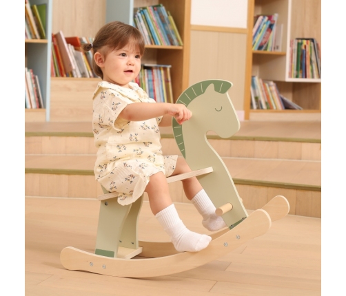 VIGA Drewniany Konik na Biegunach