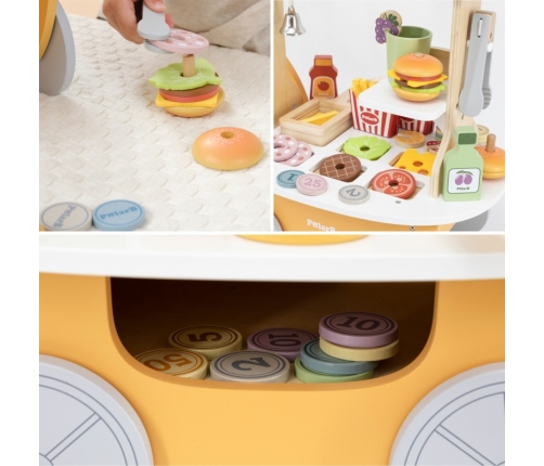 VIGA Minisklep z Hamburgerami – Kreatywna Zabawa w Odgrywanie Ról