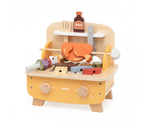 VIGA Drewniany Zestaw do Grillowania BBQ Grill