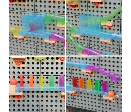 MASTERKIDZ Zestaw Konstrukcyjny Tor dla Piłek Tablica STEM 440elementów