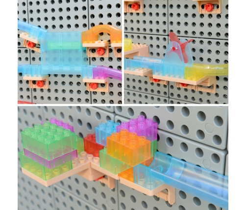 MASTERKIDZ Zestaw Konstrukcyjny Tor dla Piłek Tablica STEM 440elementów